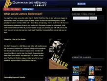 Tablet Screenshot of commanderbond.net